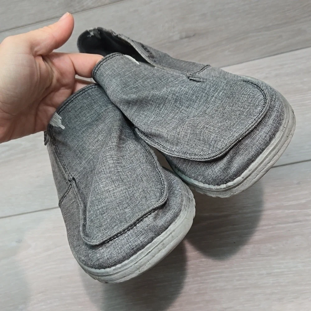 Hey Dude Mens Chan Stretch Steel Loafer shoes sz 9